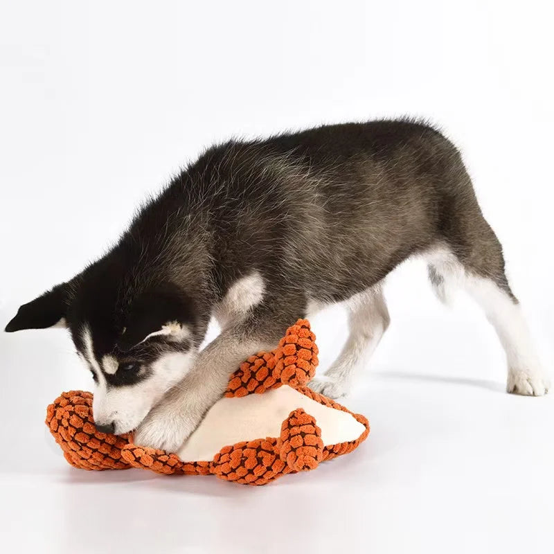 Pet plush sound toy corn velvet multicolor optional molar bite-resistant dog cat supplies