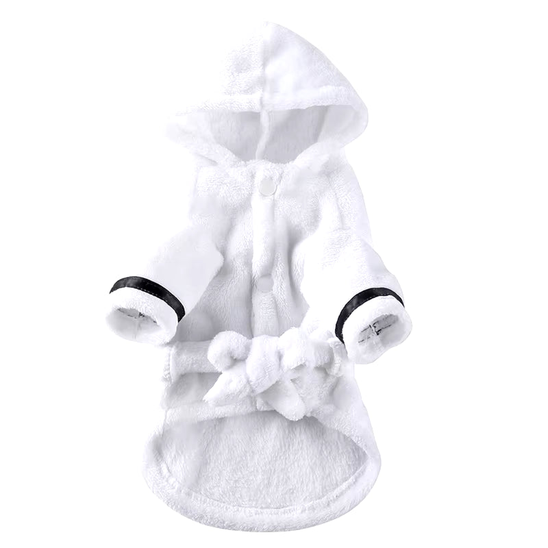 Pet Dog Bathrobe Dog Pajamas Sleeping Clothes Soft Pet Bath Drying Towel Clothes for for Puppy Dogs Cats Pet Accessories