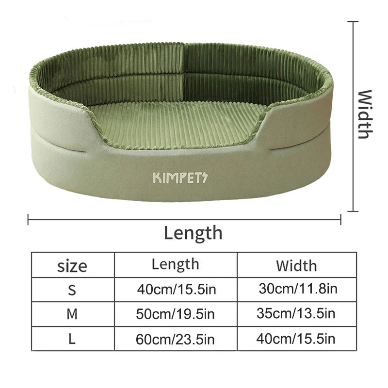 Thickening Warm Pet Cat Bed Removable Washable Cat Baskets Cushion Mat Square Plush Kennel for Small Medium Dog Sofa Beds