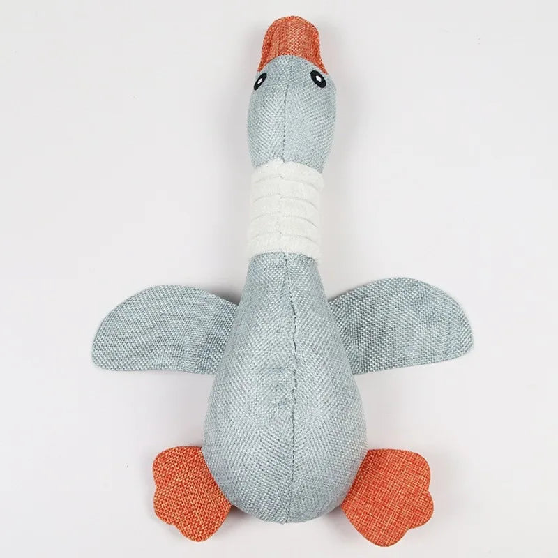 Pet Chew Toys Interactive Cartoon Animal Plush Alligator Shape Dog Sound Toy Gnawing Grinding Teeth Training Supplies