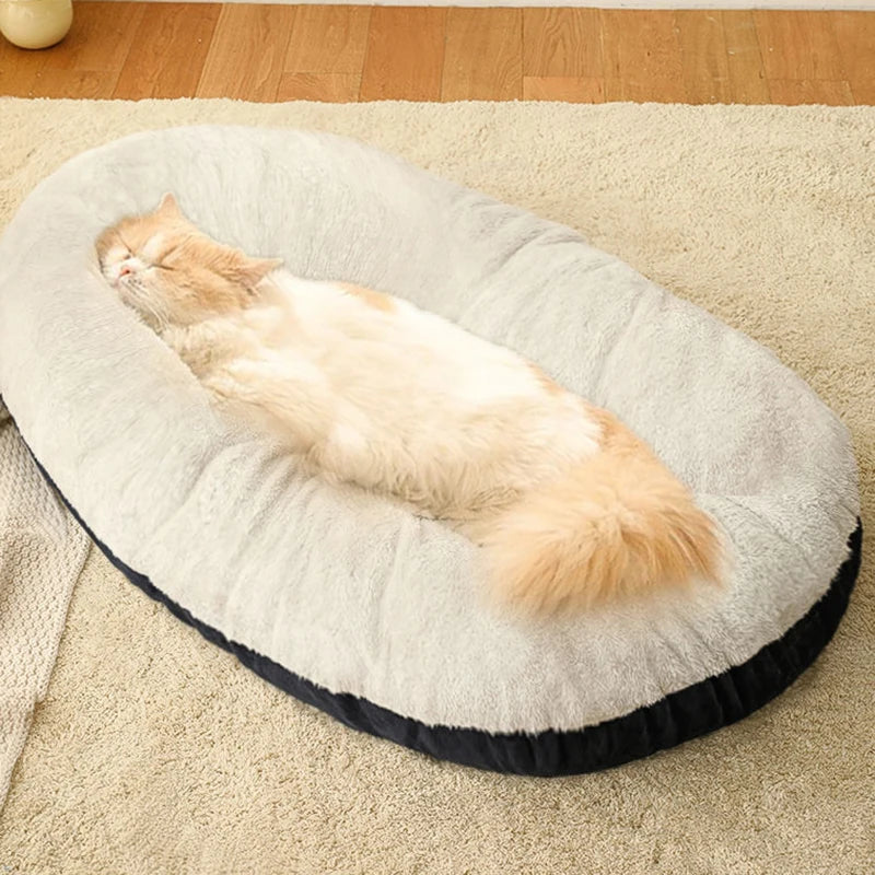 Thickening Warm Pet Cat Bed Removable Washable Cat Baskets Cushion Mat Square Plush Kennel for Small Medium Dog Sofa Beds